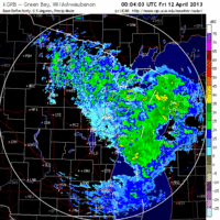 base reflectivity image from green bay, wi