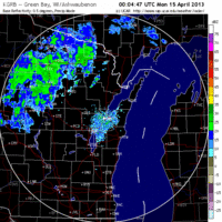 base reflectivity image from green bay, wi