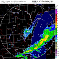 base reflectivity image from green bay, wi