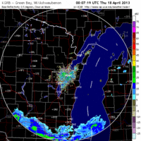 base reflectivity image from green bay, wi