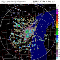 base reflectivity image from green bay, wi