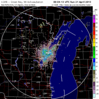 base reflectivity image from green bay, wi