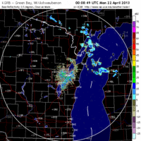 base reflectivity image from green bay, wi