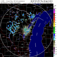 base reflectivity image from green bay, wi