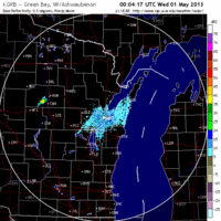 base reflectivity image from green bay, wi