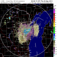 base reflectivity image from green bay, wi