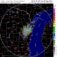 base reflectivity image from green bay, wi