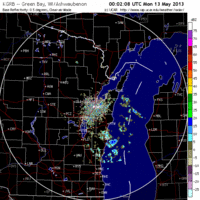 base reflectivity image from green bay, wi