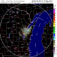 base reflectivity image from green bay, wi