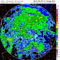 base reflectivity image from milwaukee