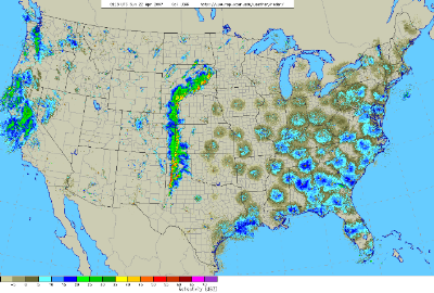 National Composite of radar for 9:30pm on April 21 2007