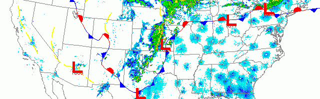 Birds stalled to our south due to storms