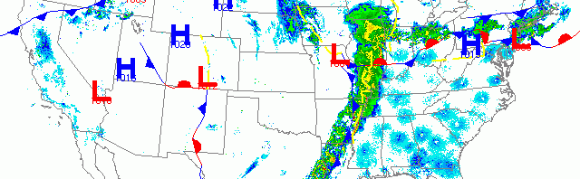 Front marches east, triggers migration to the south and east