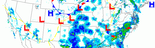 More broad front migration across the US