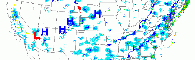 Upper Midwest waits for the next front, while the rest of the U.S. marches on