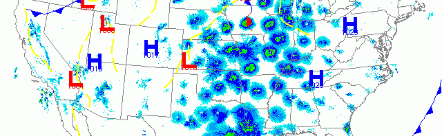 Heavy migration up the Central U.S.